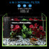 NO.17 Submersible Aquarium Internal Filter, 8W Adjustable Fish Tank Filter with 200 GPH Water Pump for 10-50 Gallon