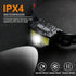 Headlamp Rechargeable, 2-Pack 1200 Lumen Super Bright with White Red LED, 12 Modes, Waterproof for Outdoor Activities