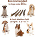 Elk Antler Chews for Dogs | Naturally Shed USA Collected A-Grade Premium Elk Antler Dog Chews | 4-Pack Medium Split
