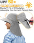 Neck Flap Sun Hat with Wide Brim, UPF 50+, Perfect for Outdoor Adventures, Hiking, Fishing
