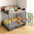 2 Pack Hanging Metal Dog Bowls, No Spill Stainless Steel Dish for Small & Medium Dogs (6.3 * 2.6” & 5.5 * 2.4”)