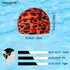 Women Swimming Cap 2Pcs Non-Waterproof Fabric Pleated Elastic Bathing Caps for Swim