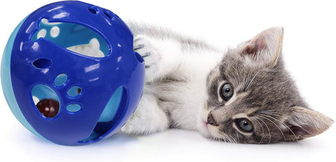 Pets First Large Size Cat Ball with Bell Toy for Cats Kittens and Other Animals - Hours of Play for Pets | Large Size