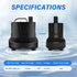 Simple Deluxe 660GPH Submersible Water Pump, 2500L/H 45W, 3 Nozzles, 8.2ft High Lift for Aquarium, Pond, Hydroponics