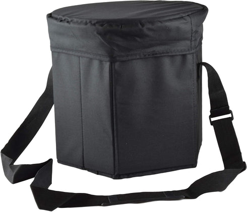 Rack Furniture 12 (1) Quart Collapsible Insulated Black Cooler Ottoman