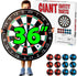 Funwares 36" Giant Dart Board for Adults and Kids, 25% Larger Than