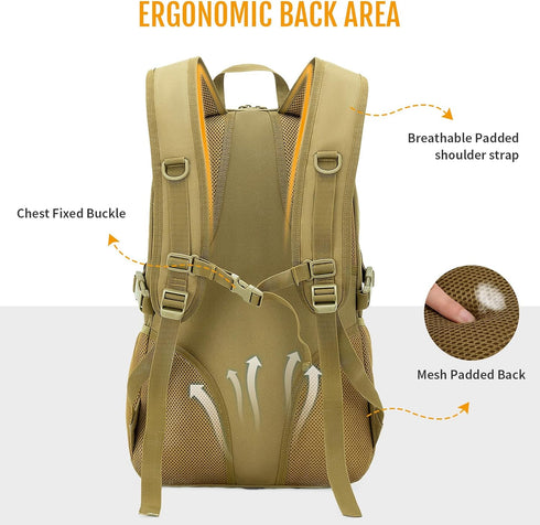 HUNTVP 10L/20L Mini Daypack - Military MOLLE Backpack Rucksack Gear Tactical Assault Pack Bag for Hunting, Camping,