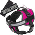Dogline Vest Harness for Dogs, Pink, X-Small (15 to 19"), with 2 Removable Emotional Support Patches