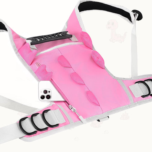 Hikeen Ski and Snowboard Harness Trainer for Kids with Dinosaur Shape Adjustable Leash Metal Buckle