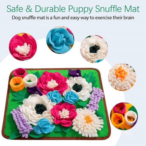 Snuffle Mat for Dogs Pet Treats Feeding Mat for Small/Medium Breed Dogs Non-Slip/Portable/Durable Interactive Dog