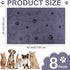 Chumia 8 Pcs Bulk Microfiber Towels for Drying Dogs, Absorbent Pet Bathing Supplies (40 x 24 Inch, Gray)
