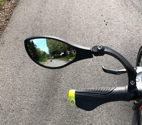 Hafny HD Blast-Resistant Bike Mirror, Adjustable Rotatable Rearview Mirror for Bicycle