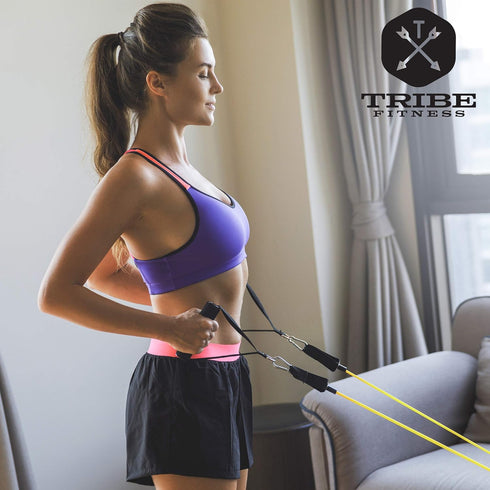 Resistance Bands Set for Men and Women, Exercise & Workout Bands for Leg & Bicep Work, Physical Therapy