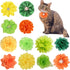 12PCS Pet Collar Flower Bow - Detachable Flower Embellishment for Cat Dog, Birthday Party Supplies