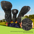 Golf Head Covers for Clubs, PU Leather Vintage Design Ladies Driver Headcover Set with Numbered
