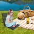 Comebachome 500g Foldable Beach Chair with Back Rest, Portable Sunbathing Recliner, Heavy Duty, Dark Green