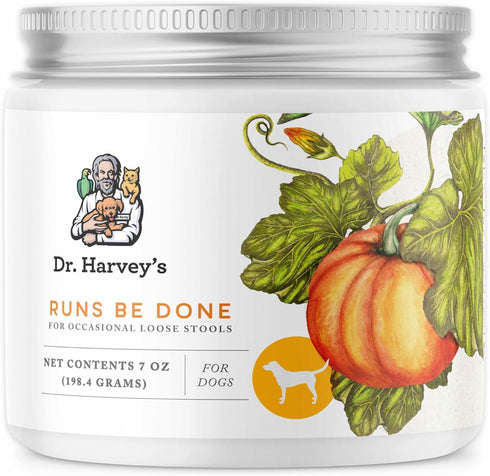 Dr. Harvey's Runs Be Done - Anti-Diarrheal Digestive Tract Supplement for Dogs (7 Ounces)