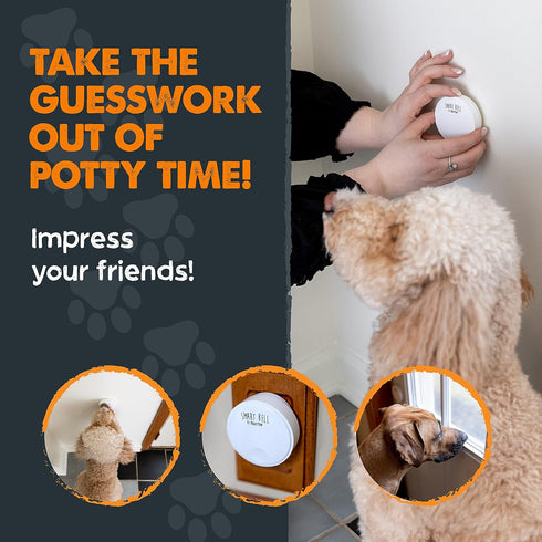 Mighty Paw 2.0 Communication (1 Pack) Smart Bell Potty Training Button for Dogs & Puppies Train Your Dog to Ring The