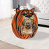 Maccabi Art Tiger Theme Dog Bed, Cute Igloo Style Pet Bed, Fits Small Dogs, Puppies, Cats, Non-Slip Design, 16 x 16 x 18