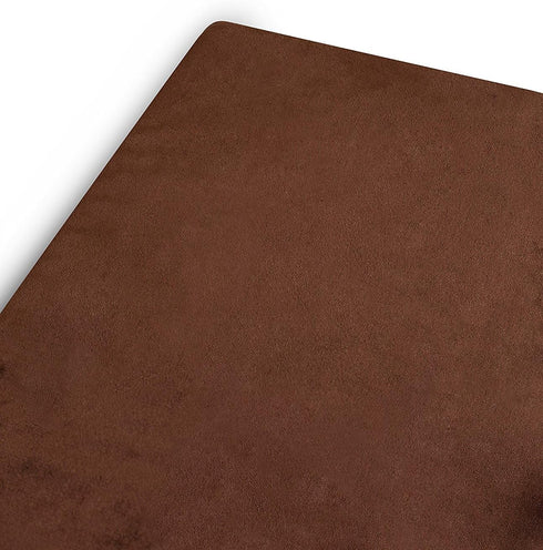 BIRDROCK HOME 2" Memory Foam Dog Bed, Ultra Soft Plush Pet Bed with Removable Cover, Crate Bed (34 x 22, Brown)