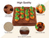 Interactive Squeak Carrot Snuffle Mat for Dogs - Plush Puzzle Toys 2 in 1 for Pet Stress Relief with 12 Carrots
