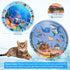 2 Pack YumSur Water Sensory Play Mat for Cat, Upgraded Thickened Dog Water Play Mat with PVC Scratch, Anti-Scratch