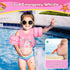 13-30/20-50/22-66lbs, Swimming MoKo Toddler Swim Vest for Kids Swim Arm Floaties Cartoon Water Wings Pool Float Vests