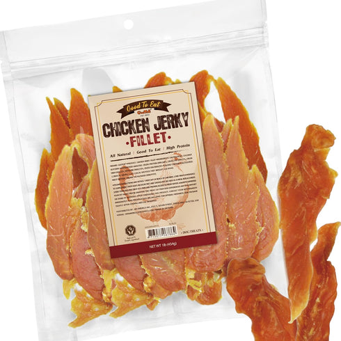 Gootoe Dog Treats, Chicken Jerky for Dogs - Dog Training Treats; High-Protein,