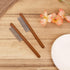 2pcs Solid Wood Grooming Combs for Pets, Narrow Rounded-Tip Steel Teeth for Cats and Dogs