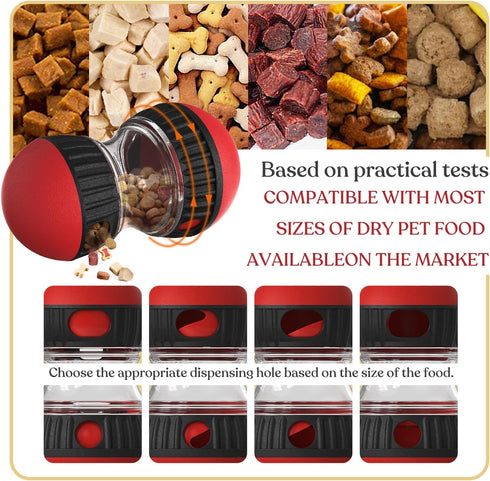 Interactive Dog Slow Feeder Toy - Puzzle Treat Dispenser for Medium Small Dogs, Engaging Toys for Digestion
