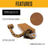 Carhartt Durable Dog Training Tool for Tug and Fetch - Bumper Compressed Flet in Carhartt Brown