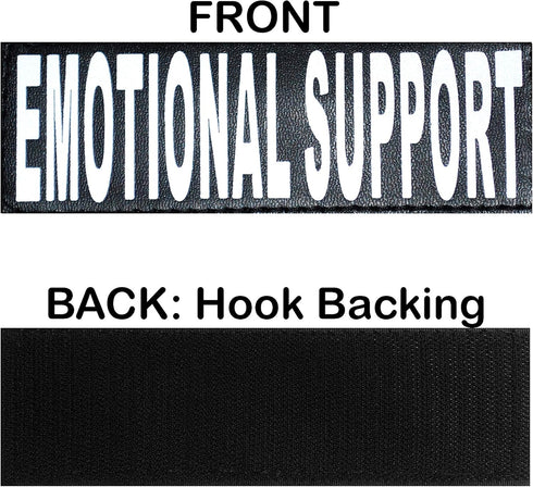 EMOTIONAL SUPPORT Harness Mesh Vest for Service Dog, Cool Comfort, 2 Reflective Patches, Red, Girth 8-10"