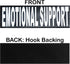 EMOTIONAL SUPPORT Harness Mesh Vest for Service Dog, Cool Comfort, 2 Reflective Patches, Red, Girth 8-10"
