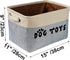 PET ARTIST Non-Customized Dog Toy Storage Basket - Gray, 15"L x 11"W x 9"H