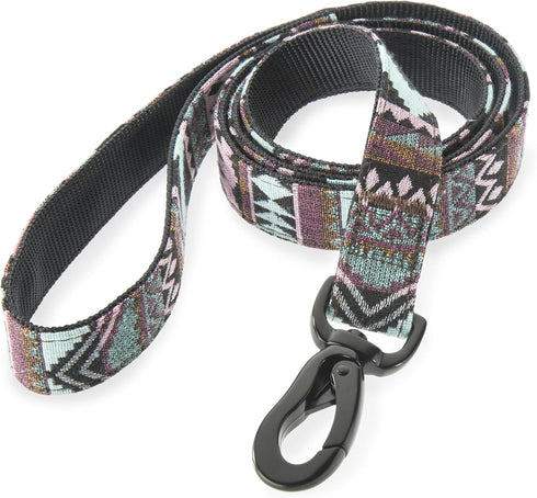 Embark Urban Dog Leashes - Colorful, Strong and Sturdy Dog Leash for Small, Medium and Large Breed Dogs (Aztec, 4 Ft)
