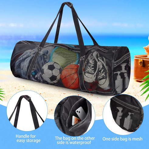 Kacctyen 2 Pcs Large Mesh Dive Bags, 37 x 15 x 15 Inches Scuba Gear Bag for Diving and Snorkeling