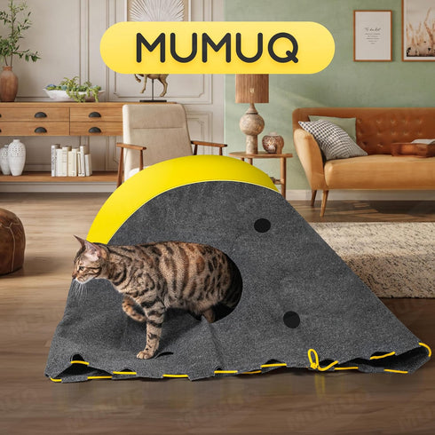 Cat Play Bag Collapsible Cat Activity Center Mat Play Rug Cats Activity Adventure Carpet Cats Tunnel Bags Drill