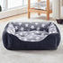 GASUR Cozy Rectangle Dog Bed for Large Dogs, Washable Orthopedic Sofa Bed, Soft Calming Sleeping Puppy Bed, Black (S