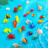 Weewooday 20 Pieces Artificial Moving Fishes, Plastic Floating Fish Ornament for Aquarium Decorations