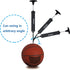 SKOLOO 10" Portable Hand Air Ball Pump Inflator Kit with Needle, Nozzle, Extension Hose for Sports Balls and Inflatables