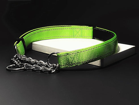 Martingale Collar for Dogs, Reflective Nylon Training Collars, Soft Padded No Pull Adjustable Collars for