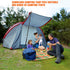 Tent Poles for Tarp, CAMULAND Telescoping Camping Gear Accessories, Adjustable Lightweight Aluminum Set with Carry Bag