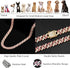 Gold Dog Chain Collar - Diamond Cuban Walking Metal Chain Collar with Secure Buckle for Medium Large Dogs (18inch,
