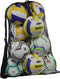 Heavy Duty Mesh Ball Bag, Drawstring Sport Equipment Storage for Basketball, Soccer, Swimming Gear