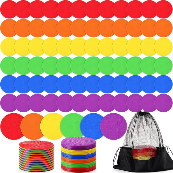 Haull Spot Markers Floor Spots with Bag Non Slip Vinyl Poly Dots