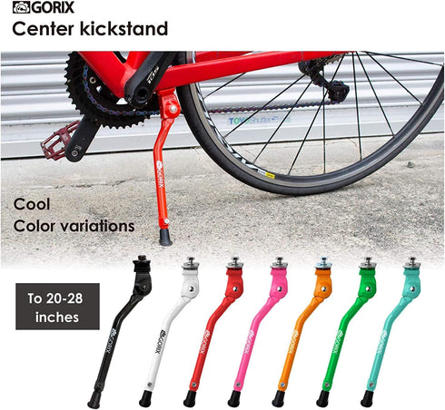 GORIX Bike Kickstand, Adjustable Portable Side Road Mountain Bicycle, GX-KC22AAJ-Z (Global Edition)