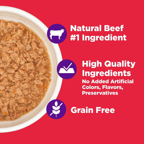 2.64 oz, Pack 12 Wellness Complete Health Purrfect Duos Cuts in Gravy Adult Wet Cat Food, Natural, Protein Rich, Grain