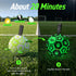 (8 Inch) QDAN Glow in The Dark Dog Toys Soccer Ball with Straps - Light Up Dog Balls for Large Dogs, Interactive Dog