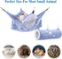 Hammock Hammock) Mogoko Noctilucent Luminous Guinea Pig Rat Bunkbed Hanging Tunnel and Soft Bed Mat for Ferret Hedgehog