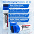 Easy Crease 3pcs The Hockey Marker Blue Marker for Ice Durable Hockey Marker for Ice Rink Training, Ice Paint Marker